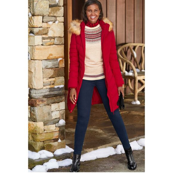 Talbots Nordic fair isle crewneck sweater lambs wool blend 3X - Picture 10 of 10